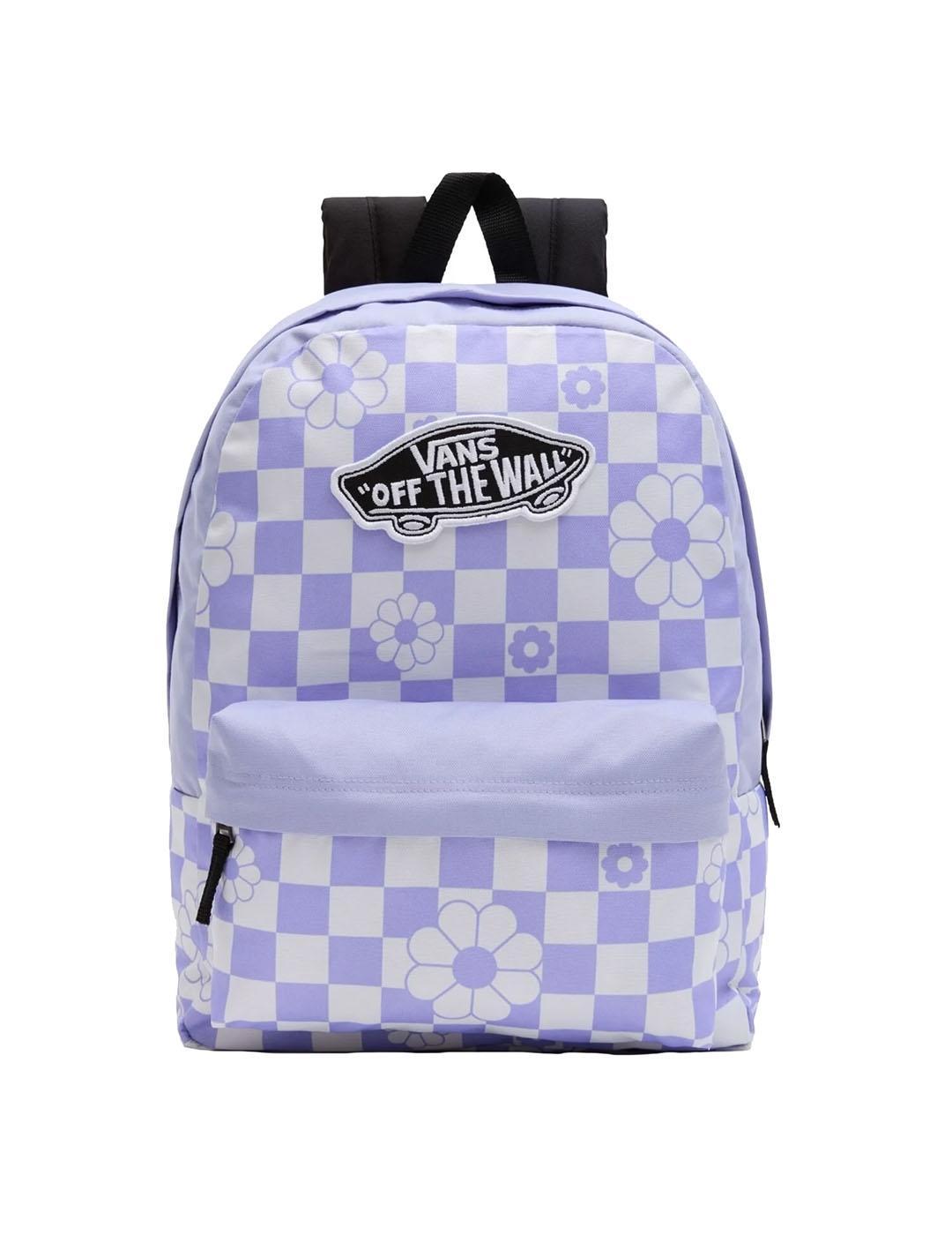 Mochila Unisex Vans Realm Lila Flores