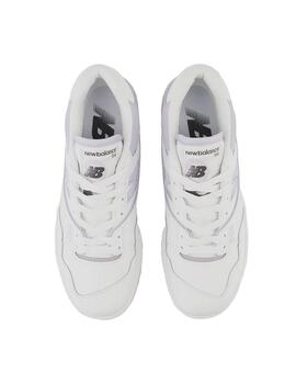 Zapatilla Mujer New Balance 550 Blanca Lila