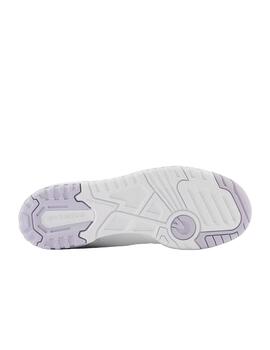 Zapatilla Mujer New Balance 550 Blanca Lila