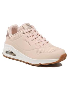 Zapatilla Mujer Skechers Uno-Shimmer Beige