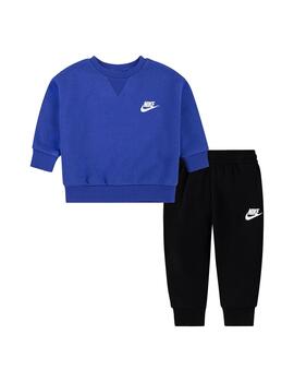 Chandal Baby Nike Fleece Set Azul Royal