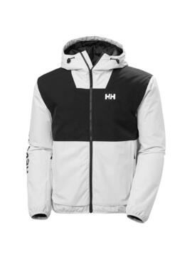 Cazadora Hombre HH Ervik Negra Blanca