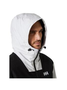 Cazadora Hombre HH Ervik Negra Blanca