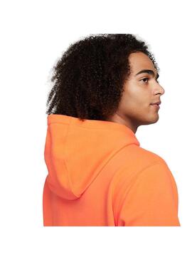 Sudadera Hombre Nike Nsw Club Naranja