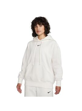 Sudadera Mujer Nike Nsw Phnx Blanca