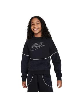 Sudadera Niño Nike Nsw Amplify Negra