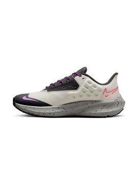 Zapatilla Mujer Nike Pegasus Shield Blanco Gris