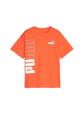 Camiseta Niñ@  Puma Power Naranja