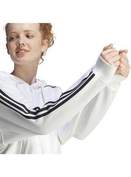 Sudadera Mujer Adidas Bomber Esentials Blanca