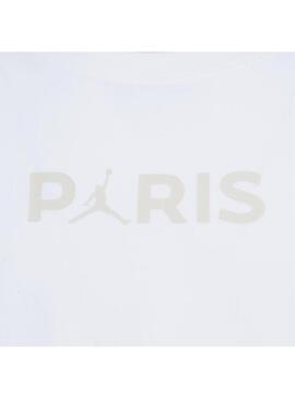 Camiseta Niño Jordan PSG Blanca