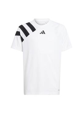 Camiseta Niño Adidas Fortore23 JSY Blanco Negro