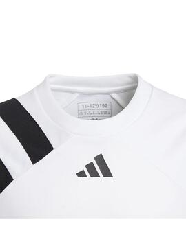 Camiseta Niño Adidas Fortore23 JSY Blanco Negro