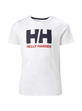 Camiseta Junior Helly Hansen Logo Blanca