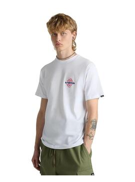 Camiseta Hombre Vans Worhole Warped Blanca