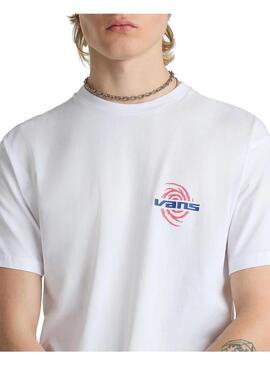 Camiseta Hombre Vans Worhole Warped Blanca