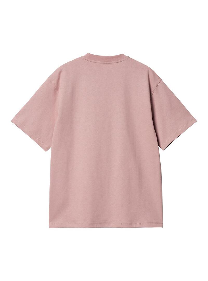 Camiseta Mujer Carhartt WIP American Script Rosa