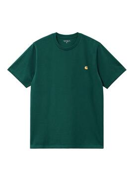 Camiseta Hombre Carhartt WIP Chase Verde