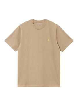 Camiseta Hombre Carhartt WIP Chase Camel