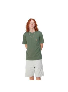 Camiseta Hombre Carhartt WIP Pocket Verde