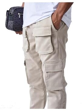  Pantalones Hombre ProjectxParis Jean Beige