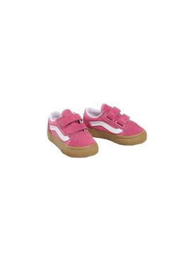 Zapatilla Baby Vans Old Skool V Gum Fucsia