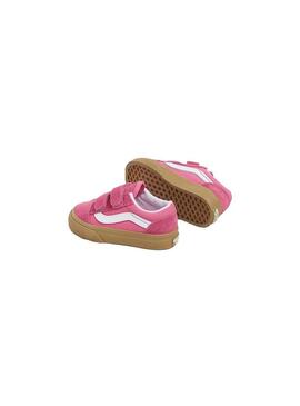 Zapatilla Baby Vans Old Skool V Gum Fucsia