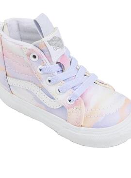 Zapatilla Baby Vans Sk8-hi Zip Fest  Multicolor