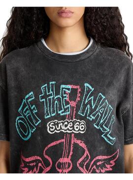 Camiseta Mujer Vans Guitar Solo Negra