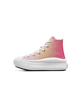 Zapatilla Niña Converse Move Hi Rosa Naranja