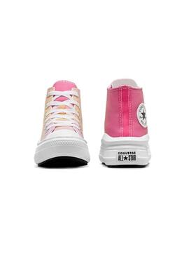 Zapatilla Niña Converse Move Hi Rosa Naranja