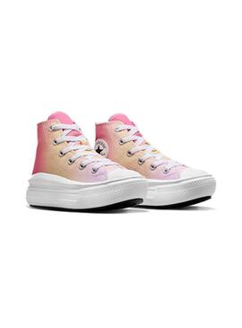 Zapatilla Niña Converse Move Hi Rosa Naranja