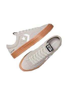 Zapatilla Unisex Converse Star Player 76  Suede Gris