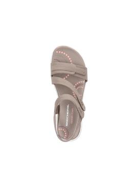 Sandalia Mujer Skechers Bayshore Beige