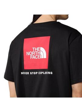 Camiseta Hombre The North Face Red Box Negra