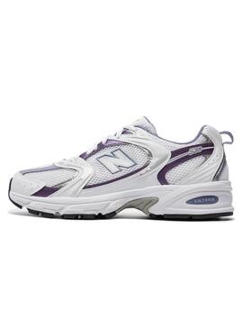 Zapatilla Mujer New Blance 530 Blanca Violeta