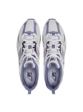 Zapatilla Mujer New Blance 530 Blanca Violeta