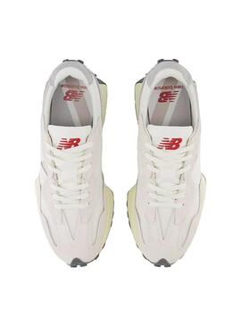 Zapatilla Unisex New Balance 327 Gris Beige Blanco