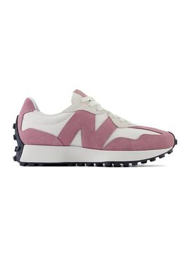 Zapatilla Mujer New Blance 327 Blanco Rosa