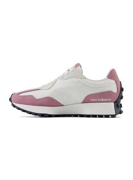 Zapatilla Mujer New Blance 327 Blanco Rosa