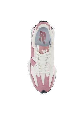 Zapatilla Mujer New Blance 327 Blanco Rosa