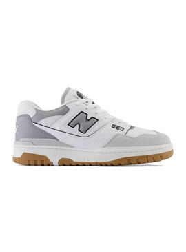 Zapatilla Unisex New Balance 550 Blanco Gris