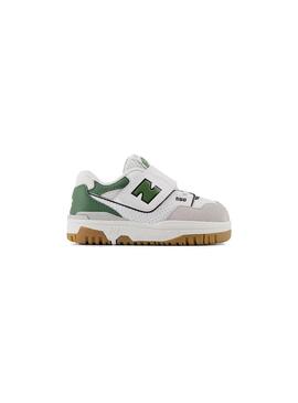 Zapatilla Baby New Balance 550 Blanco Verde