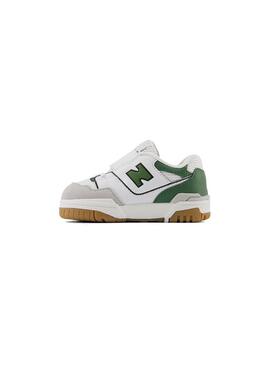 Zapatilla Baby New Balance 550 Blanco Verde