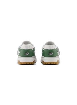 Zapatilla Baby New Balance 550 Blanco Verde