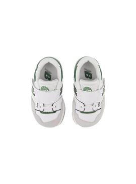 Zapatilla Baby New Balance 550 Blanco Verde