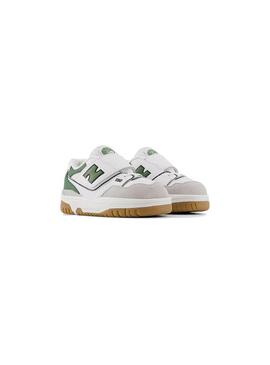 Zapatilla Baby New Balance 550 Blanco Verde