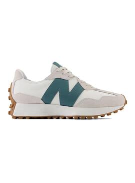 Zapatilla Mujer New Balance 327 Blanco Verde