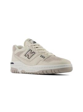 Zapatilla Mujer New Balance 550 Blanco Lila