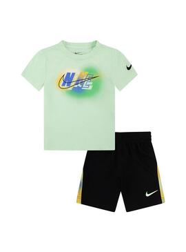 Conjunto Niño Nike Hazy Verde Negro