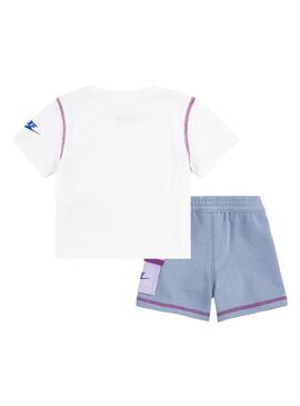 Conjunto Niño/a Nike REIMAGINE Blanco Gris